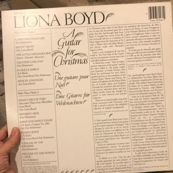 3/$30 Liona Boyd “A Guitar for Christmas “ vintage vinyl holiday album 1981 - Picture 2 of 4